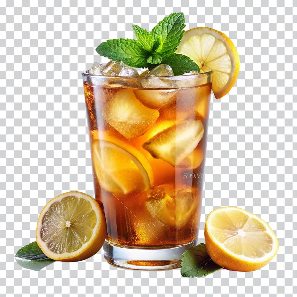 Hình ảnh cốc trà chanh file PNG mẫu DF26