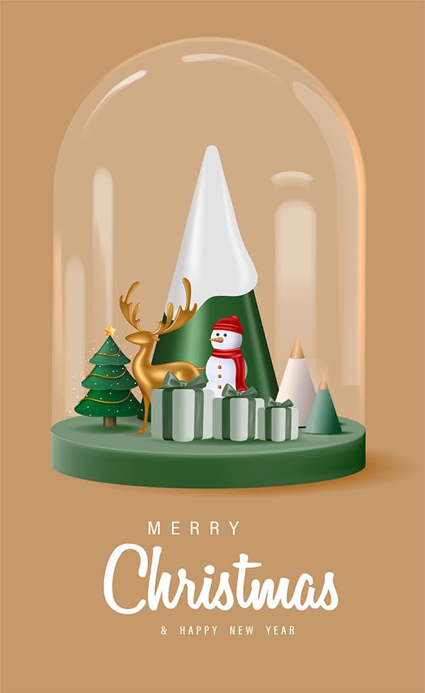 Poster lễ giáng sinh file vector mẫu số 407
