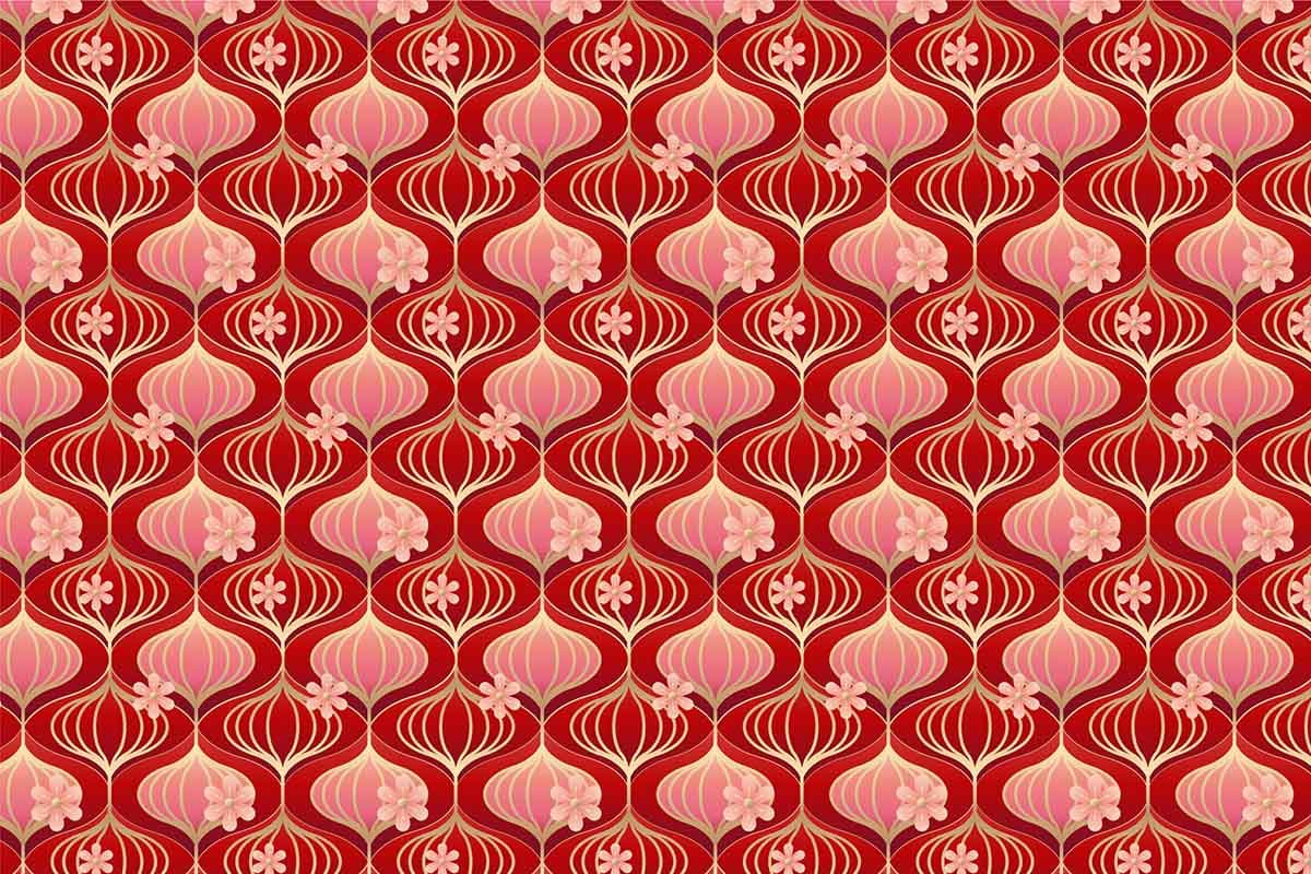 Pattern họa tiết ngày tết file vector - mẫu số 855