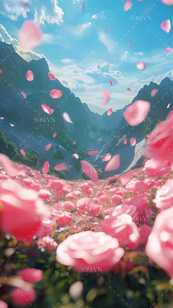 Background tình yêu nền hoa hồng file JPG mẫu PM811