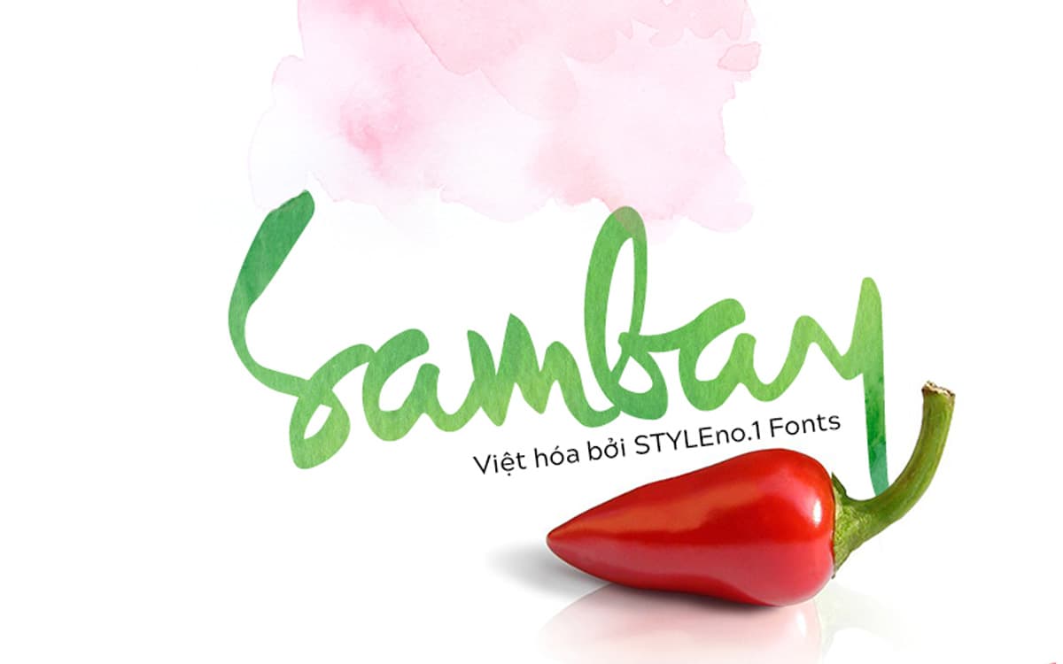 Font chữ vui vẻ, dễ thương, hoạt hình cho lĩnh vực trẻ em, đồ ăn, fodd, cute  Font SVN-Sambay