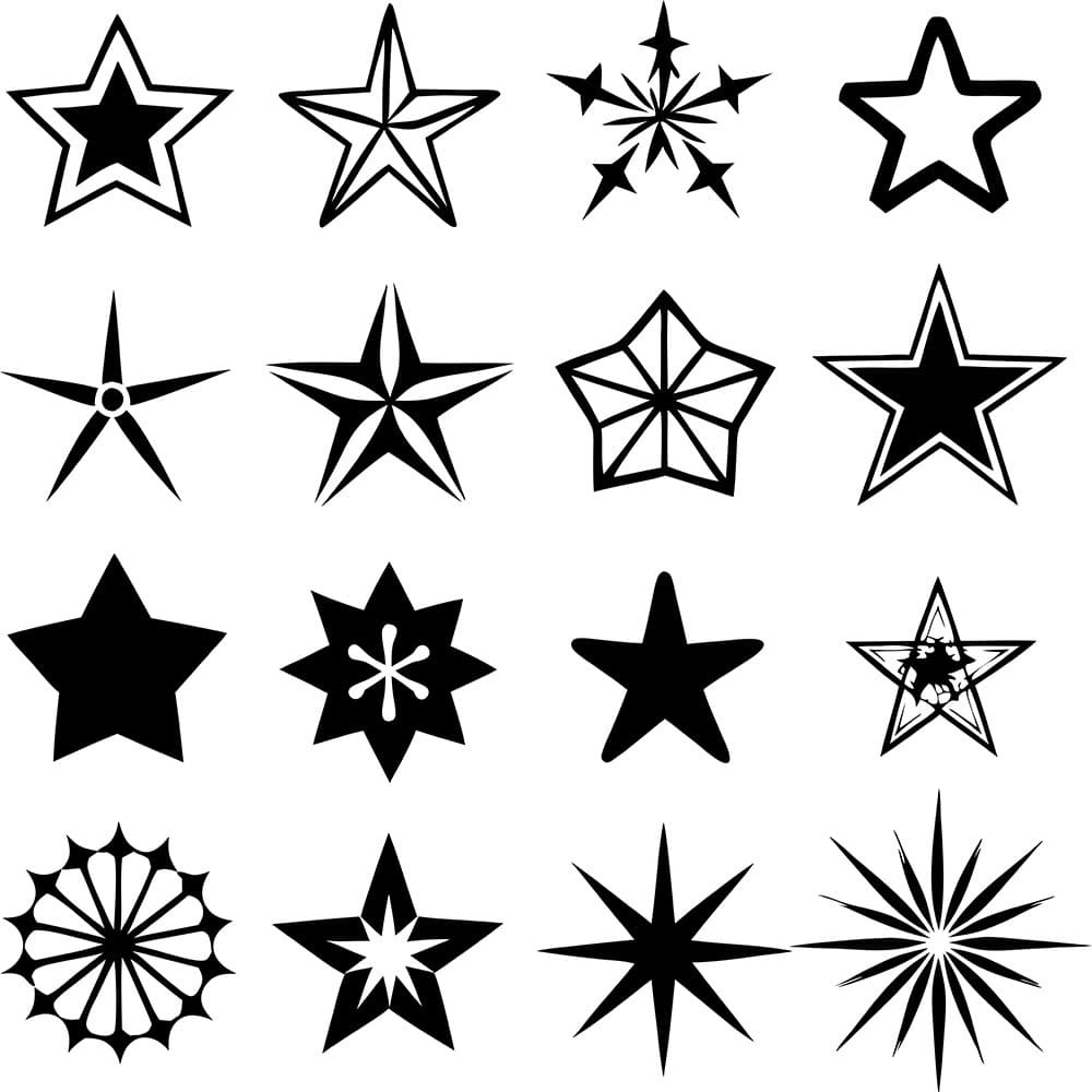 Hình ảnh ngôi sao file vector - mẫu số 317
